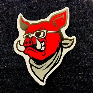 Boar Single Decor Accent Waterproof Sticker